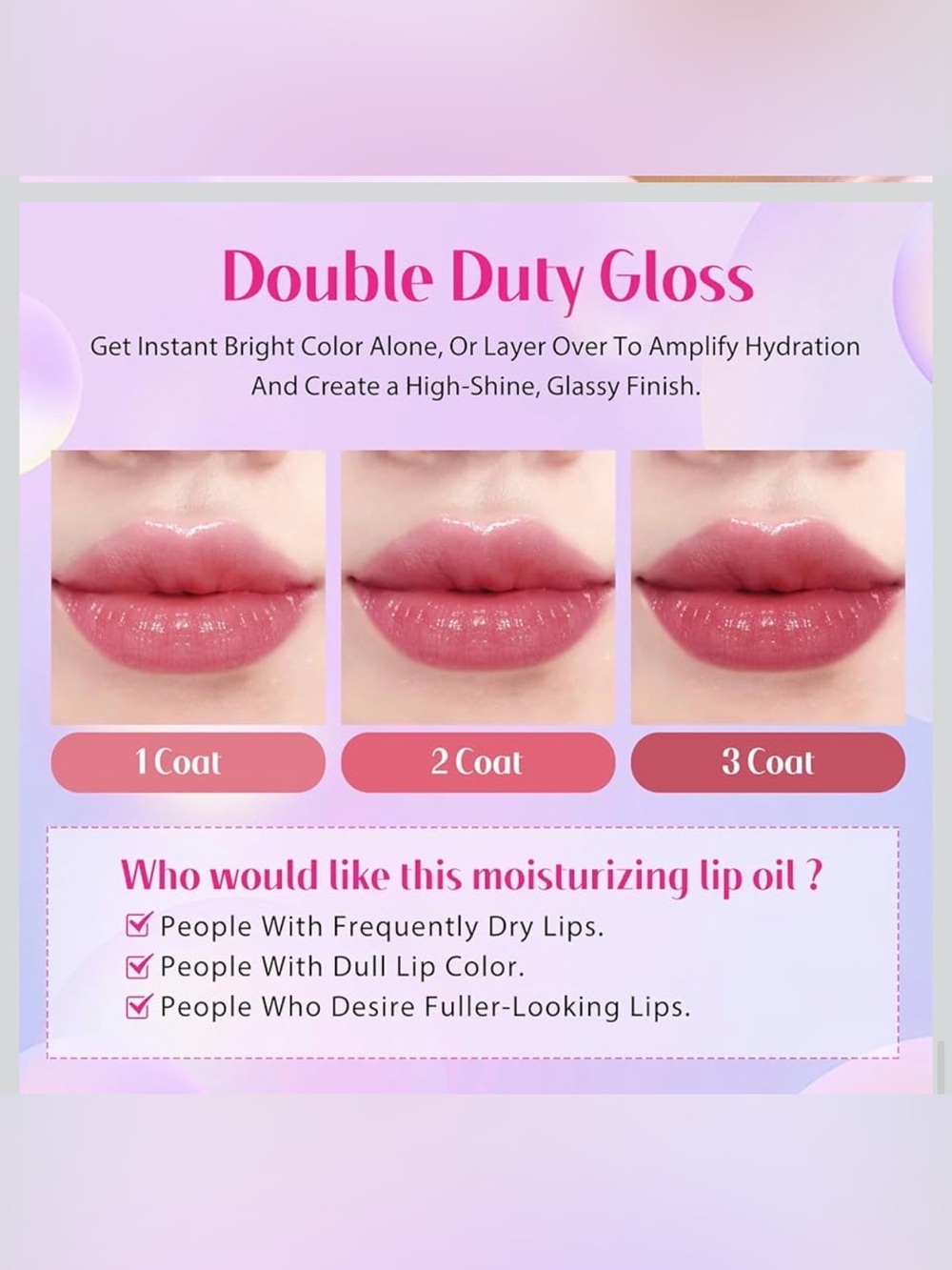 bayfree Lip Oil Tint - Set of 2 - Picture 6 of 6